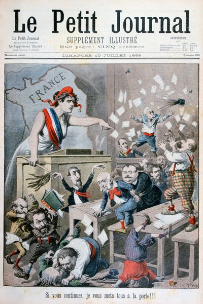 Karykatura Izby Deputowanych, Paryż, 1898 autorstwa Henri Meyer