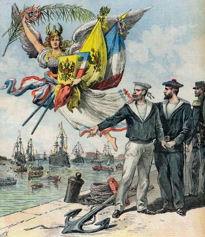 Entente Fraternelle między Rosją a Francją autorstwa Henri Meyer