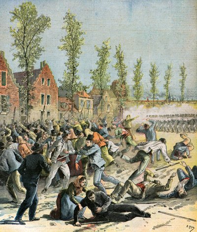 Strajk generalny w Belgii autorstwa Henri Meyer