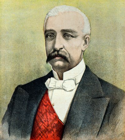 Portret prezydenta Francji Felixa Faure