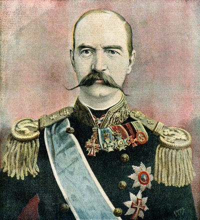 Portret króla Grecji Jerzego I autorstwa Henri Meyer