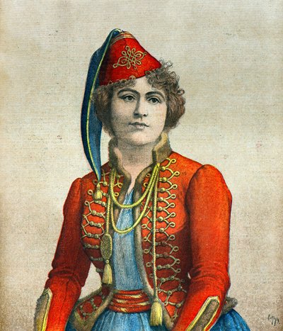 Portret aktorki Marie Delna autorstwa Henri Meyer