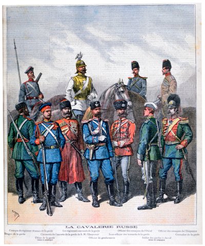 Kawaleria rosyjska, 1892 autorstwa Henri Meyer