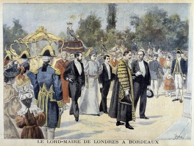 Burmistrz Londynu do Bordeaux - w „”Le Petite Journal” autorstwa Henri Meyer