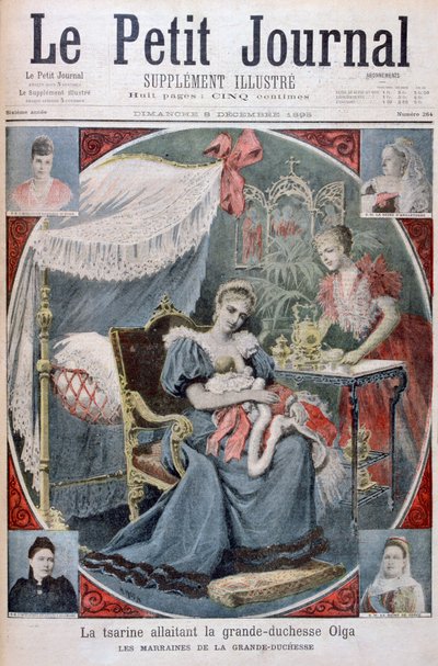 Caryca opiekująca się wielką księżną Olgą Rosji, 1895 autorstwa Henri Meyer