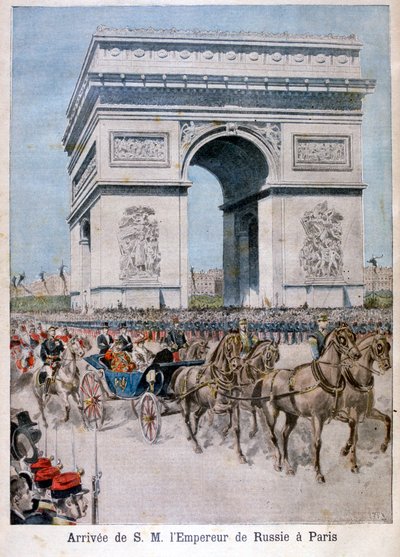 Car Mikołaj II przybywa do Paryża, 1896 r. autorstwa Henri Meyer