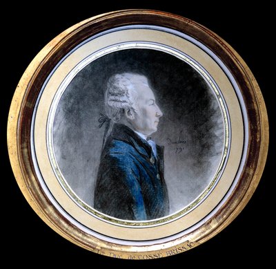Portret Louisa Herkulesa Timoleona de Cosse (Cosse-Brissac) (1734-1792), księcia Brissac Jest on wielkim wikliniarzem Francji i gubernatorem Paryża w czasie Rewolucji Francuskiej. Akwarela przypisywana Henri Pierre