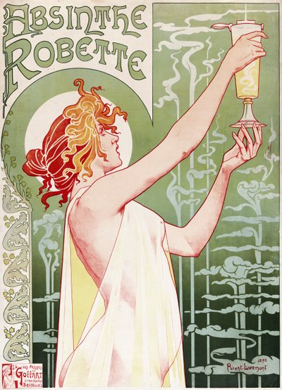 Absynt Robette plakat autorstwa Privat Livemont autorstwa Henri Henri Antoine Théodore Livemont