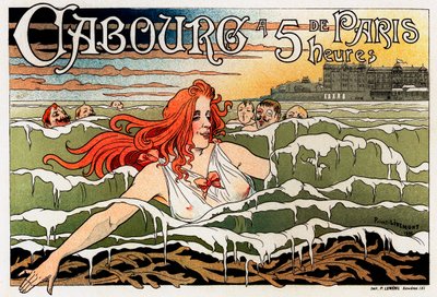 Plakat kasyna w Cabourg, 1896 r autorstwa Henri Henri Antoine Théodore Livemont
