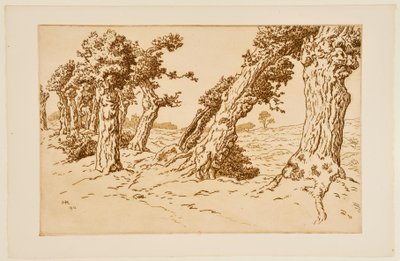 Knotige Baumstämme autorstwa Henri Rivière