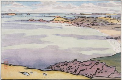 Pointe du Décollé widziana z Garde Guérin autorstwa Henri Rivière