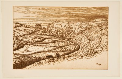 [Krajobraz bretoński] autorstwa Henri Rivière
