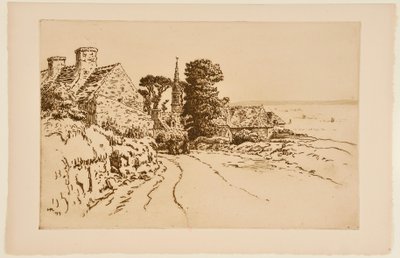 [Wioska nad morzem] autorstwa Henri Rivière