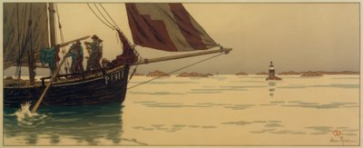 Na spokojnym morzu autorstwa Henri Rivière