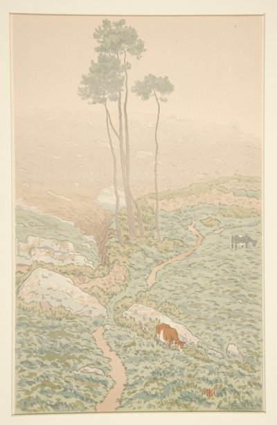 Poranna brunetka z La Feerie des Heures autorstwa Henri Rivière