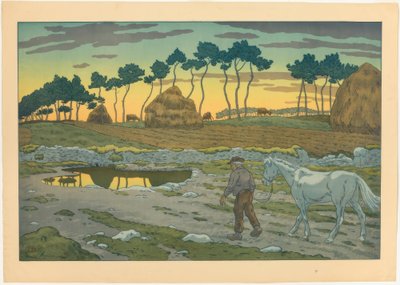 zmierzch autorstwa Henri Rivière
