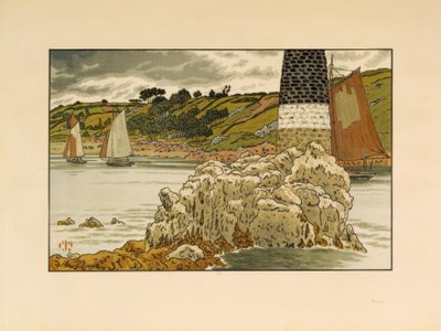 Latarnia na Trieux autorstwa Henri Rivière