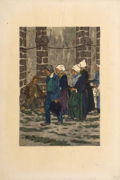 Ułaskawienie Sainte-Anne-la-Palud autorstwa Henri Rivière