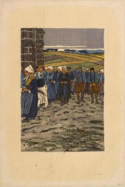 Ułaskawienie Sainte-Anne-la-Palud autorstwa Henri Rivière