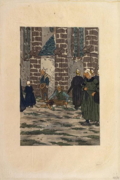 Ułaskawienie Sainte-Anne-la-Palud autorstwa Henri Rivière