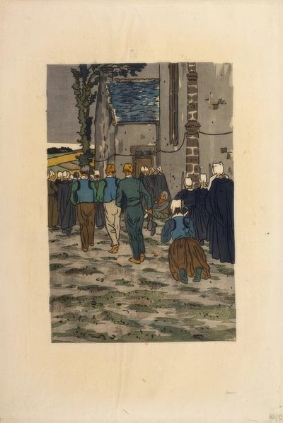 Ułaskawienie Sainte-Anne-la-Palud autorstwa Henri Rivière