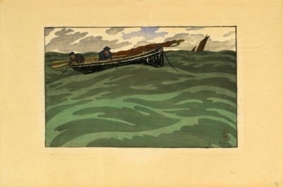 Rybacy na morzu (Loguivy) autorstwa Henri Rivière