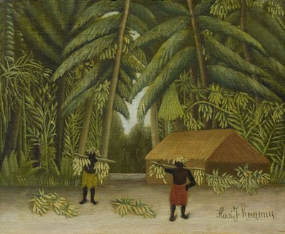 Zbiory bananów, 1907-10 autorstwa Henri Rousseau