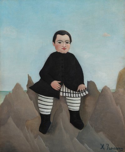 Chłopiec na skałach autorstwa Henri Rousseau
