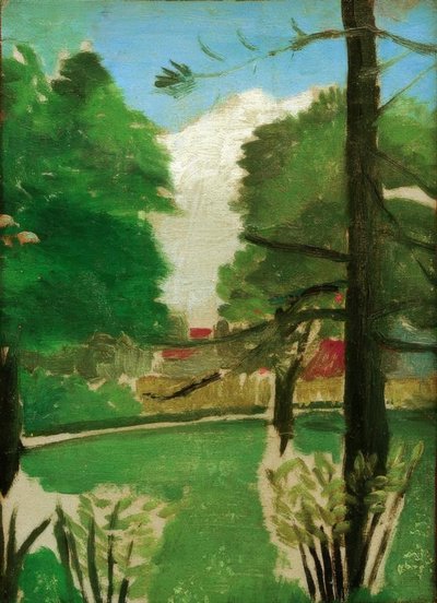 Szkic, widok na Parc Montsouris autorstwa Henri Rousseau