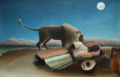 Francuski:  La Bohémienne endormie Śpiąca Cyganka autorstwa Henri Rousseau