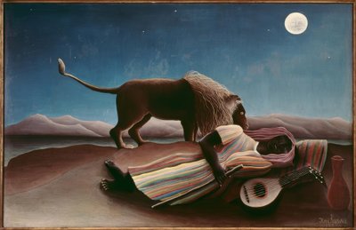 Śpiąca Czeszka autorstwa Henri Rousseau