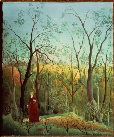 Leśny spacer autorstwa Henri Rousseau