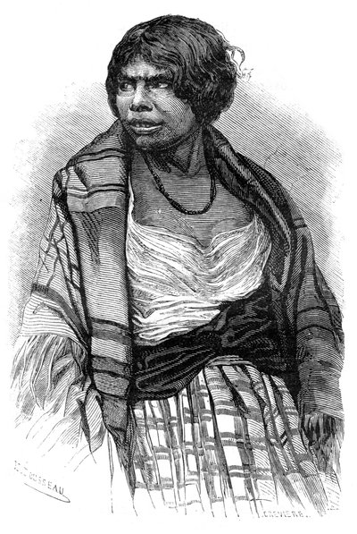 Kobieta Mikmaq, Cape Breton, Nowa Szkocja, Kanada, XIX wiek. autorstwa Henri Rousseau