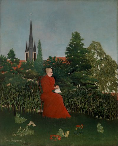 Portret kobiety w krajobrazie autorstwa Henri Rousseau