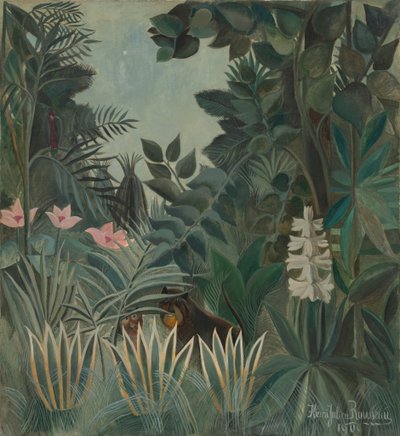 Dżungla równikowa autorstwa Henri Rousseau