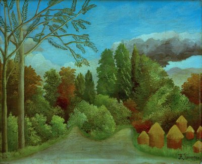 Widok na brzegi Oise autorstwa Henri Rousseau