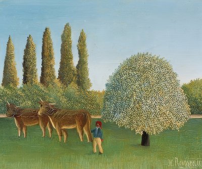 Łąka (wierzba). 1910 autorstwa Henri Rousseau