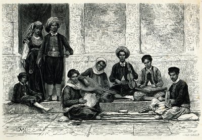 Koncert żydowski: Tlemcen autorstwa Henri Theophile Hildibrand