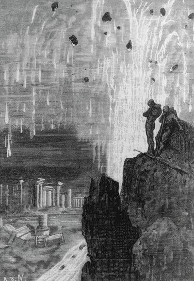 Ilustracja z „20 000 mil pod powierzchnią morza” Juliusza Verne’a autorstwa Henri Theophile Hildibrand