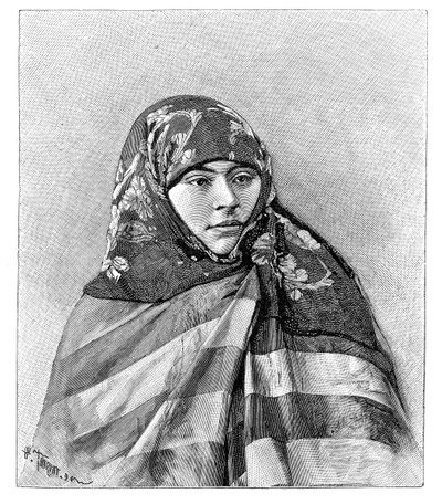 Kobieta z Brussy, Turcja, 1895. autorstwa Henri Thiriat