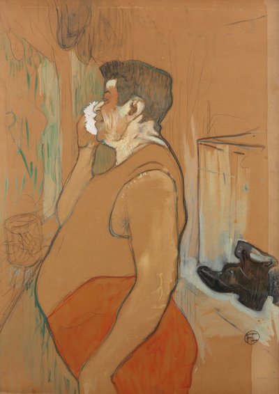 Monsieur Caudieux, aktor koncertowy w kawiarni, 1896. autorstwa Henri Toulouse Lautrec de