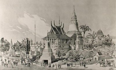 Pałac Kambodżański w Trocadero, Wystawa Powszechna 1900 autorstwa Henri Toussaint