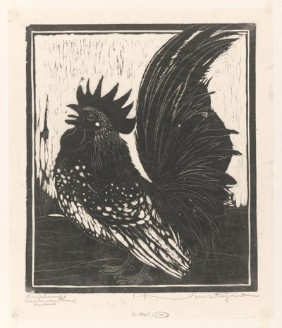 Krielhaantje (oryginalny tytuł na obiekcie) autorstwa Henri Verstijnen (signed by artist)