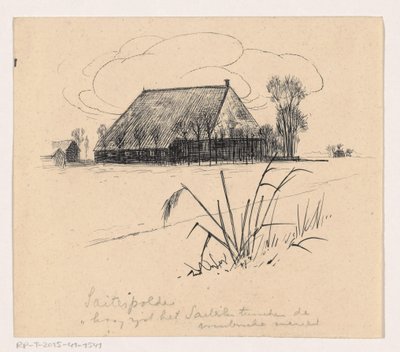 Stodoła w Saiterpolder autorstwa Henri Verstijnen
