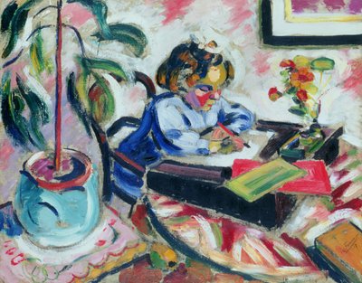 Mała uczennica autorstwa Henri Victor Gabriel Le Fauconnier