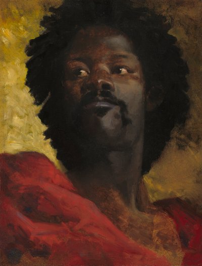 Wódz Abisynii, ok. 1870 r. autorstwa Henri Victor Regnault