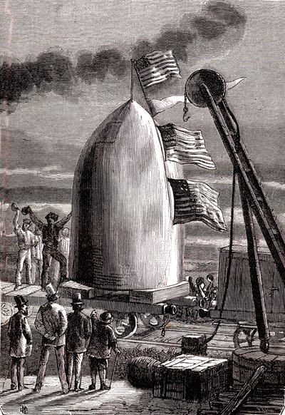 Gigantyczny pocisk armatni przybył do Stone