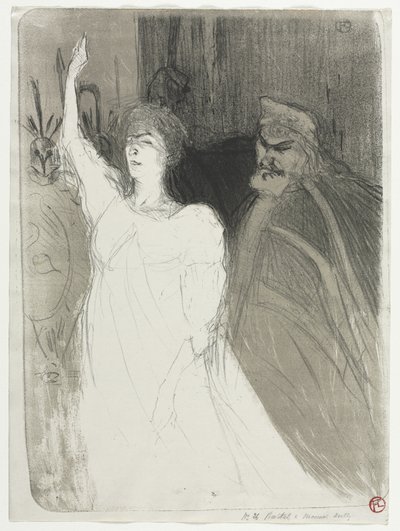 Książęca sielanka, Clara Ward autorstwa Henri de Toulouse-Lautrec