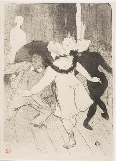 W Folies-Bergère: skromność monsieur Prudhomme autorstwa Henri de Toulouse-Lautrec