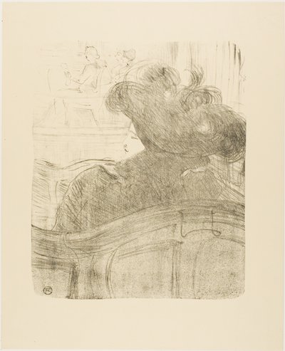 Cléo de Mérode, z Trzynastu Litografii autorstwa Henri de Toulouse-Lautrec